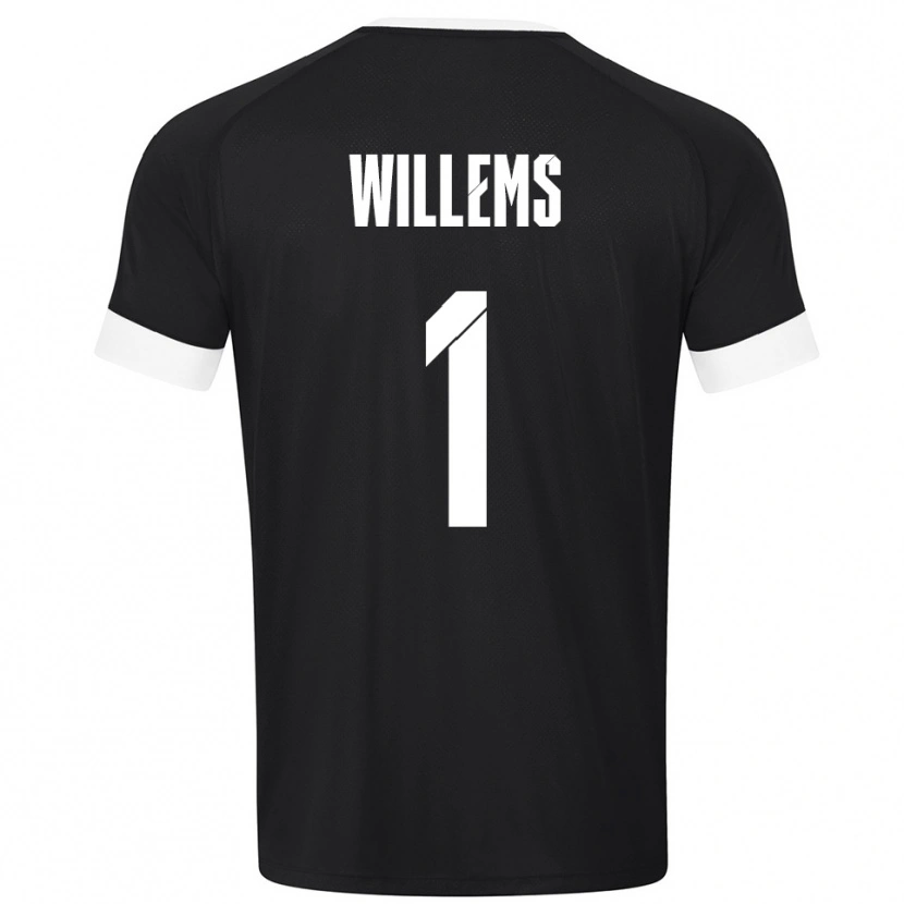 Danxen Homem Leon Willems #1 Preto Branco Camisola Guarda-Redes 2025/26 Camisa