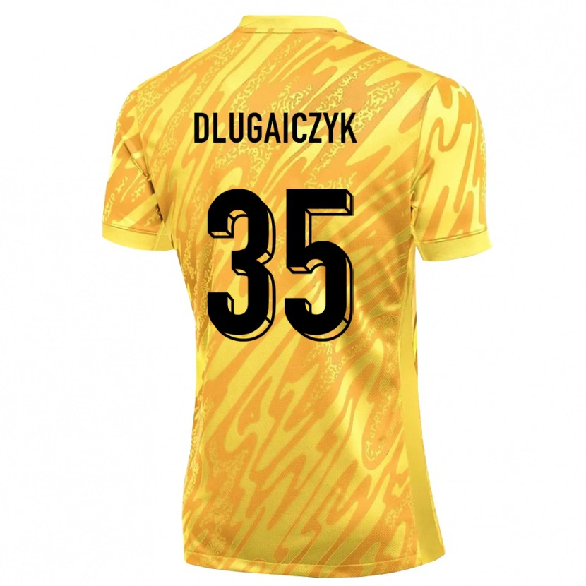 Danxen Homem Alexander Dlugaiczyk #35 Amarelo Laranja Camisola Guarda-Redes 2025/26 Camisa
