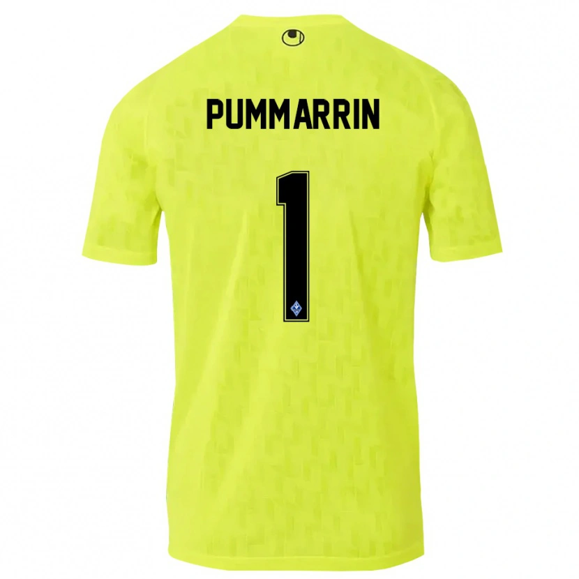 Danxen Homem Kritsana Pummarrin #1 Amarelo Preto Camisola Guarda-Redes 2025/26 Camisa