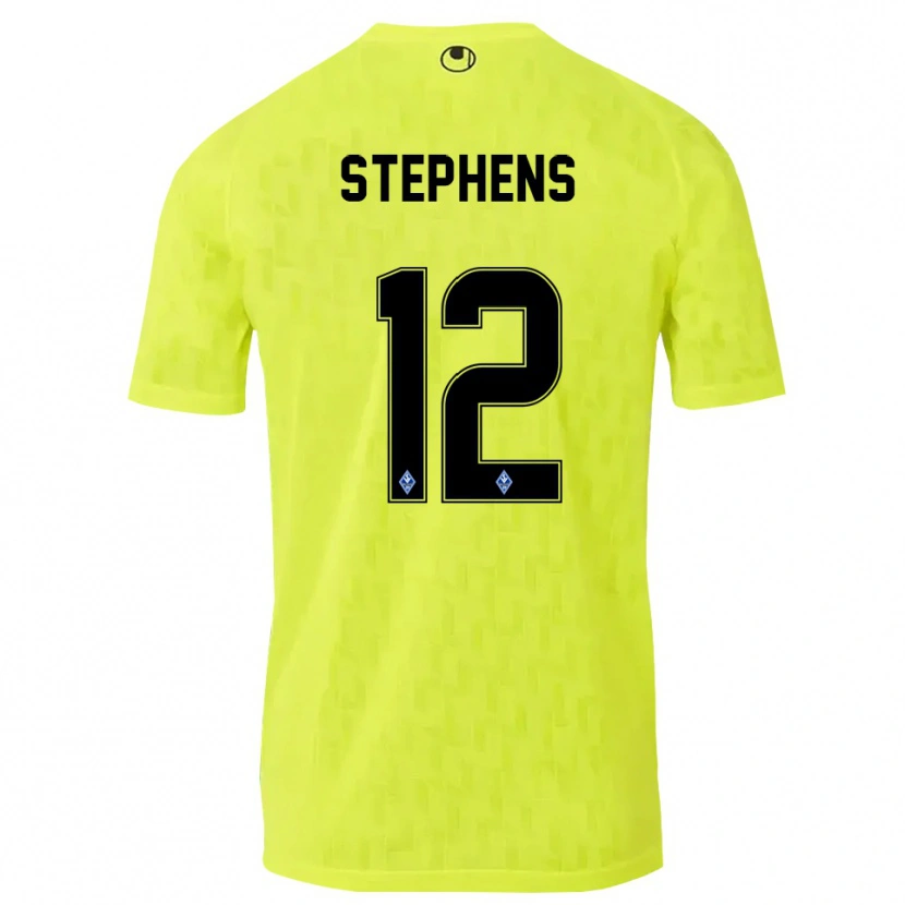 Danxen Homem Kaden Stephens #12 Amarelo Preto Camisola Guarda-Redes 2025/26 Camisa