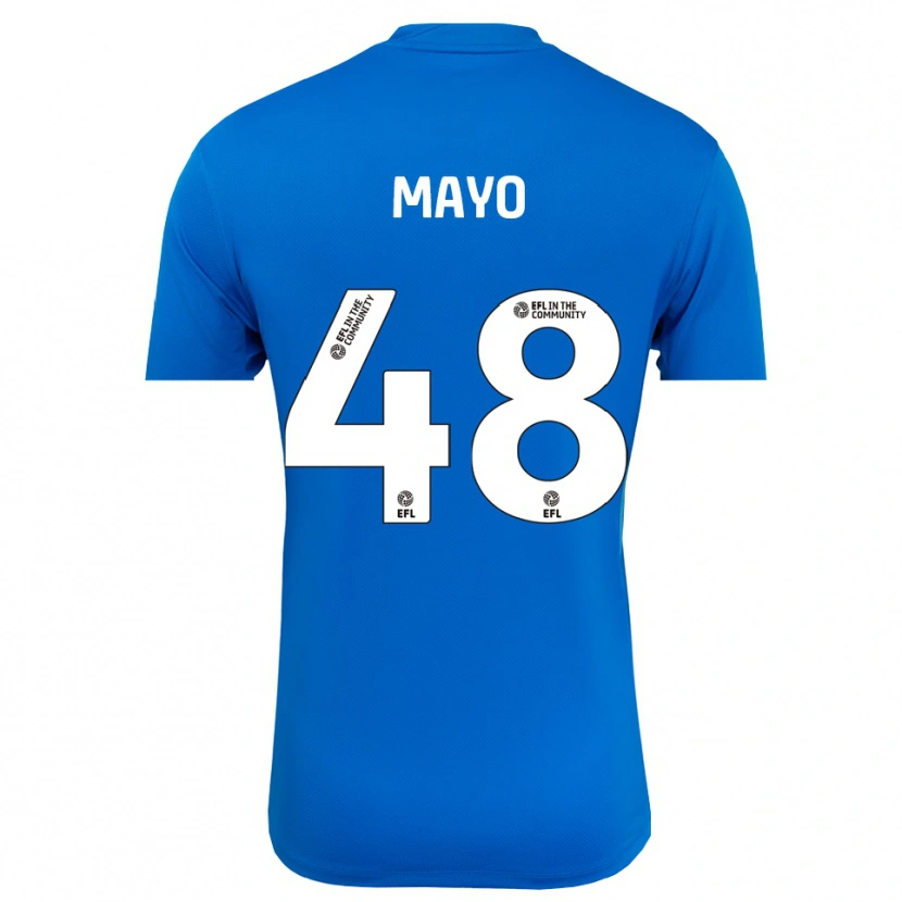 Danxen Homem Bradley Mayo #48 Azul Branco Camisola Guarda-Redes 2025/26 Camisa