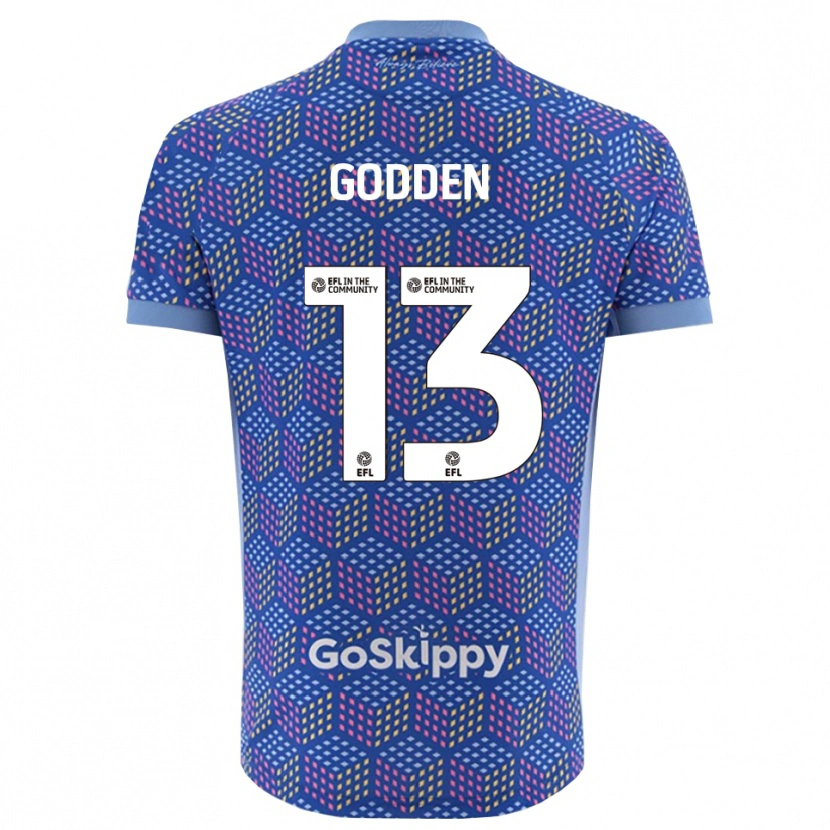 Danxen Homem Freddie Godden #13 Azul Preto Camisola Guarda-Redes 2025/26 Camisa
