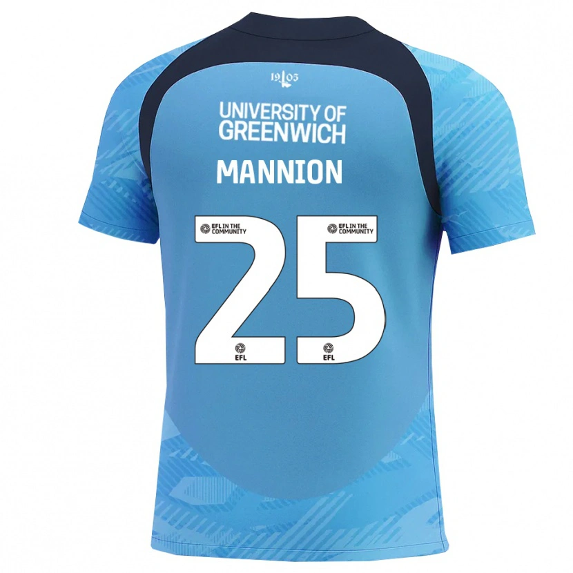 Danxen Homem Will Mannion #25 Azul Branco Camisola Guarda-Redes 2025/26 Camisa