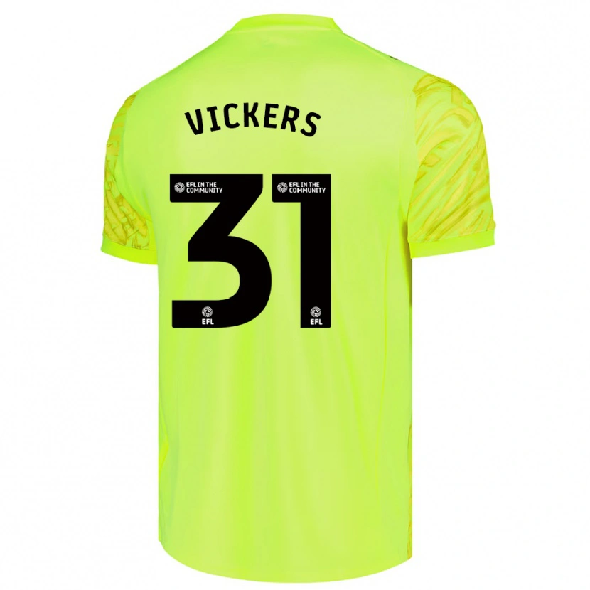 Danxen Homem Josh Vickers #31 Verde Fluorescente Camisola Guarda-Redes 2025/26 Camisa