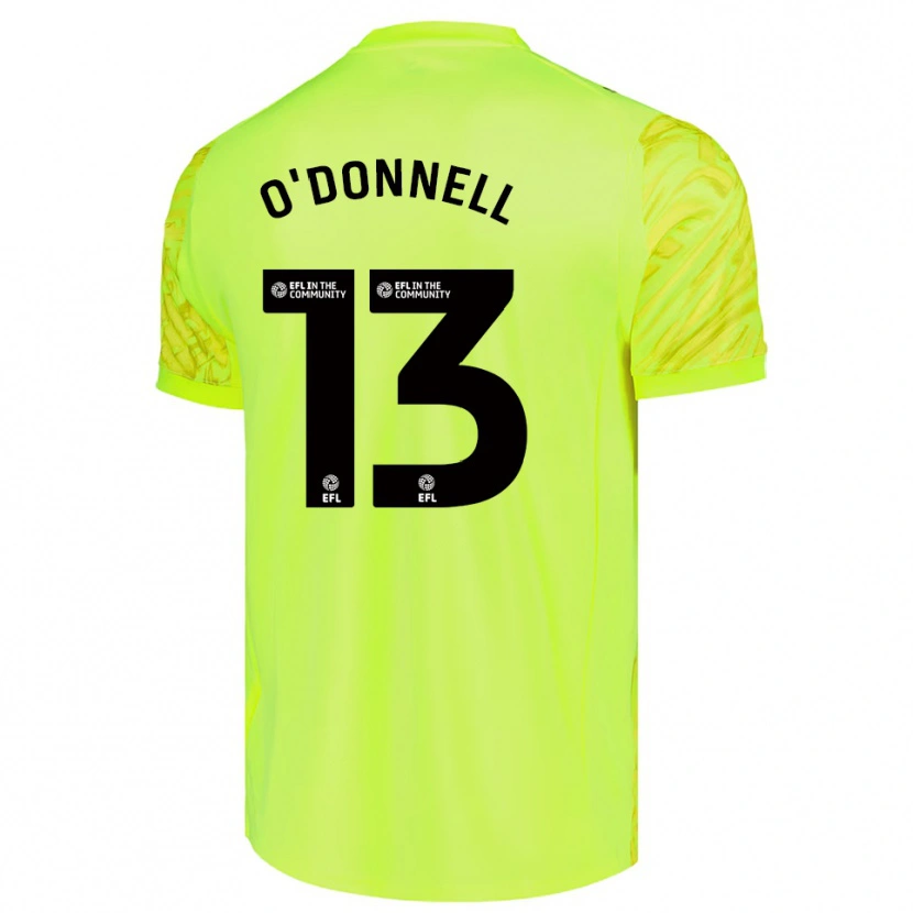 Danxen Homem Richard O'Donnell #13 Verde Fluorescente Camisola Guarda-Redes 2025/26 Camisa