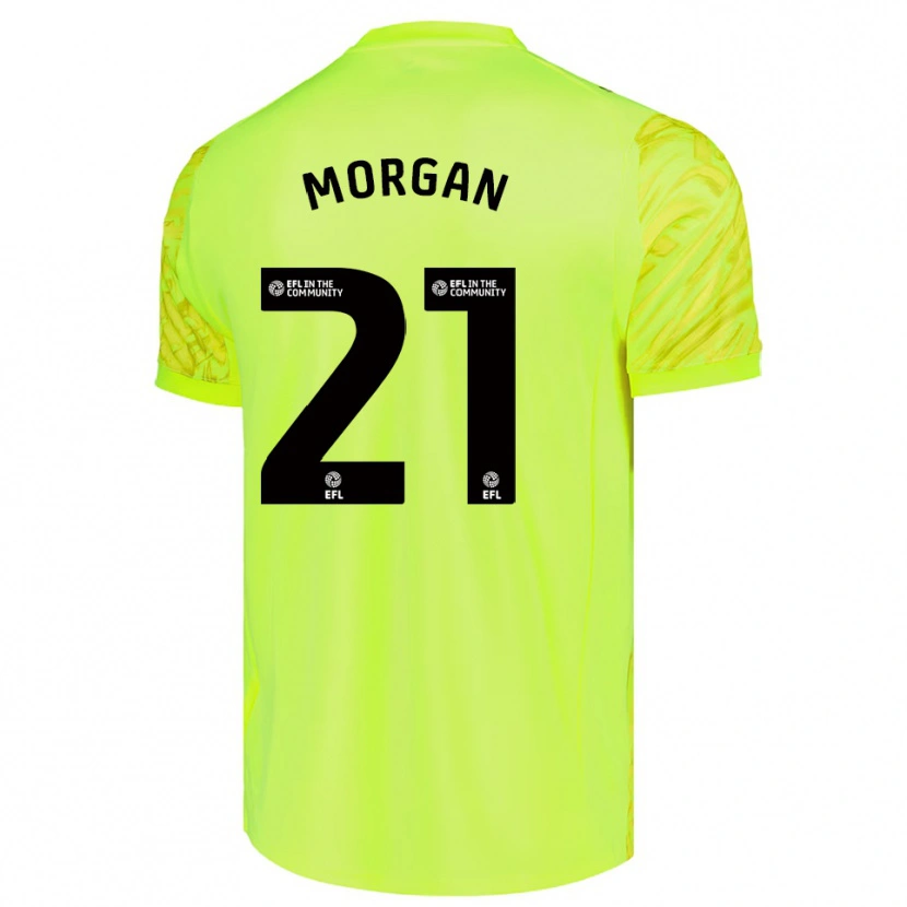 Danxen Homem Sarah Morgan #21 Verde Fluorescente Camisola Guarda-Redes 2025/26 Camisa