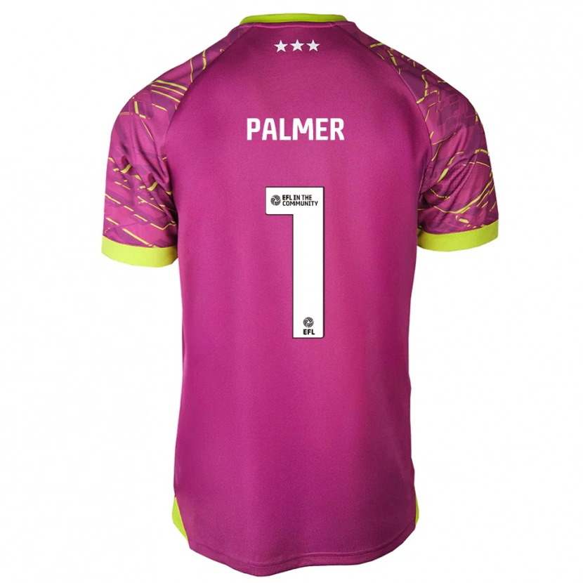 Danxen Homem Alex Palmer #1 Vermelho Violeta Médio Camisola Guarda-Redes 2025/26 Camisa