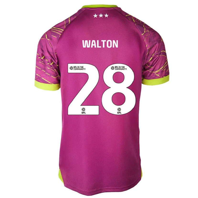 Danxen Homem Christian Walton #28 Vermelho Violeta Médio Camisola Guarda-Redes 2025/26 Camisa