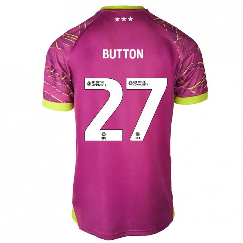 Danxen Homem David Button #27 Vermelho Violeta Médio Camisola Guarda-Redes 2025/26 Camisa