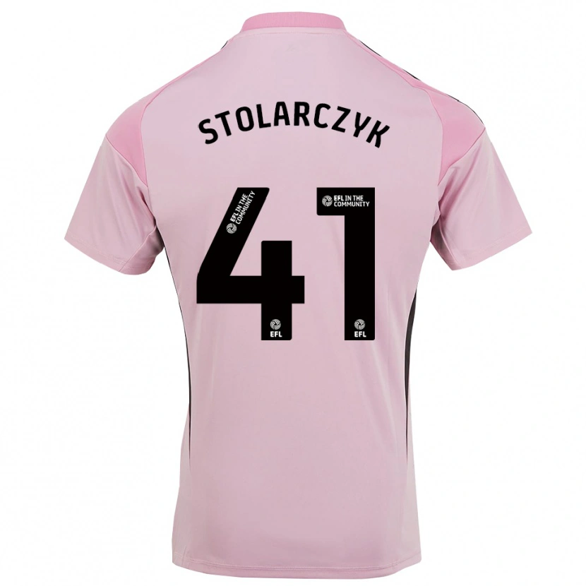 Danxen Homem Jakub Stolarczyk #41 Rosa Flor De Cerejeira Camisola Guarda-Redes 2025/26 Camisa