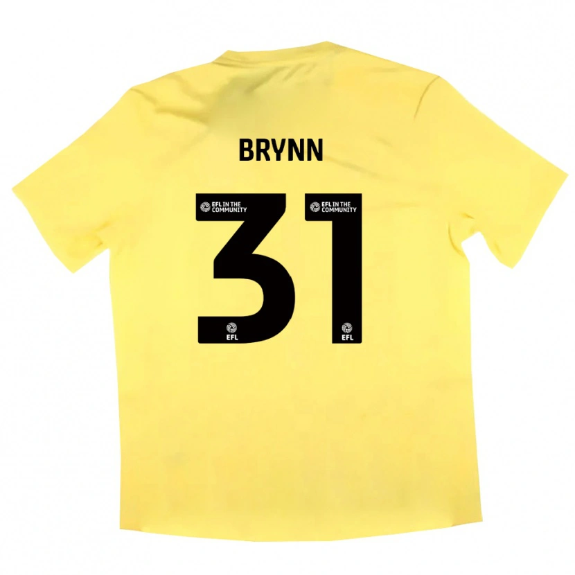 Danxen Homem Sol Brynn #31 Amarelo Preto Camisola Guarda-Redes 2025/26 Camisa