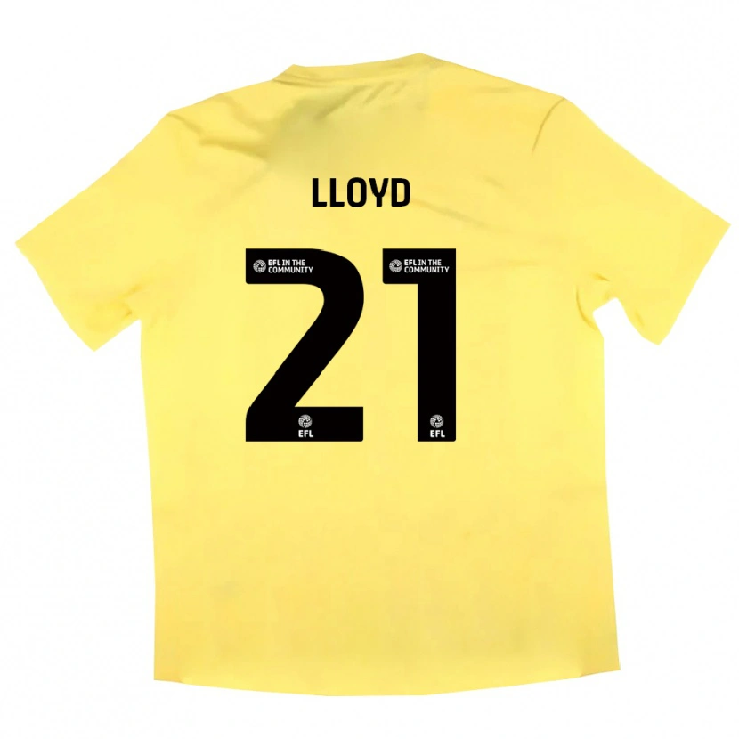 Danxen Homem Oliver Lloyd #21 Amarelo Preto Camisola Guarda-Redes 2025/26 Camisa