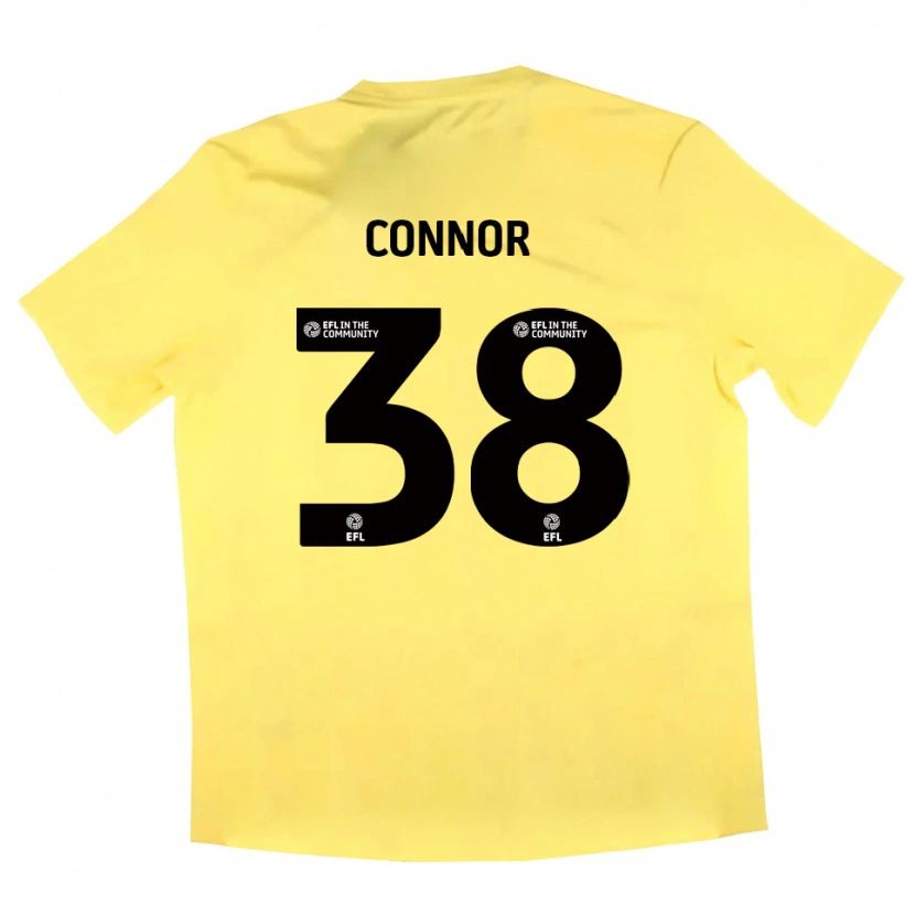 Danxen Homem Shea Connor #38 Amarelo Preto Camisola Guarda-Redes 2025/26 Camisa