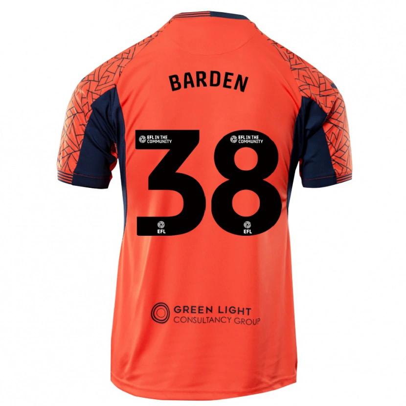 Danxen Homem Daniel Barden #38 Preto Laranja Camisola Guarda-Redes 2025/26 Camisa