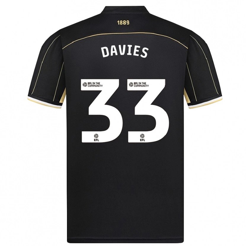 Danxen Homem Bethan Davies #33 Marrom Preto Camisola Guarda-Redes 2025/26 Camisa