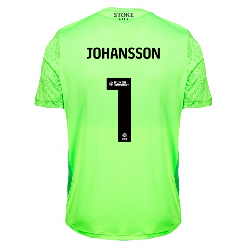 Danxen Homem Viktor Johansson #1 Verde Preto Camisola Guarda-Redes 2025/26 Camisa