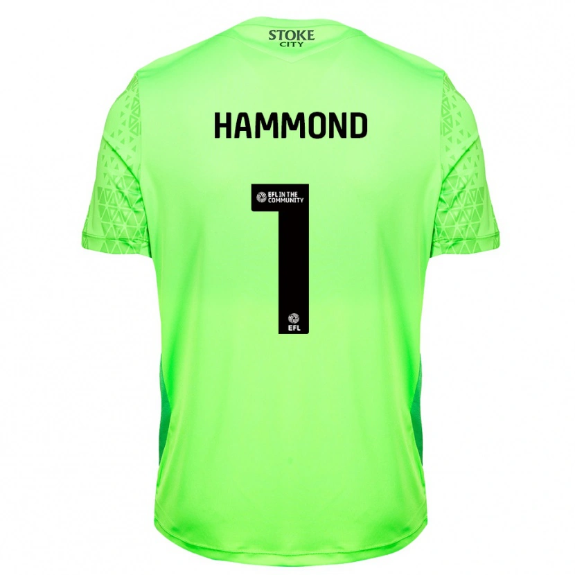 Danxen Homem Alek Hammond #1 Verde Preto Camisola Guarda-Redes 2025/26 Camisa