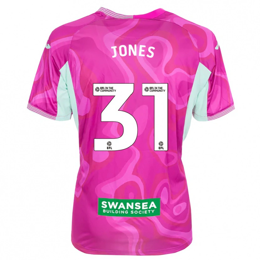 Danxen Homem Verity Jones #31 Magenta Branco Camisola Guarda-Redes 2025/26 Camisa