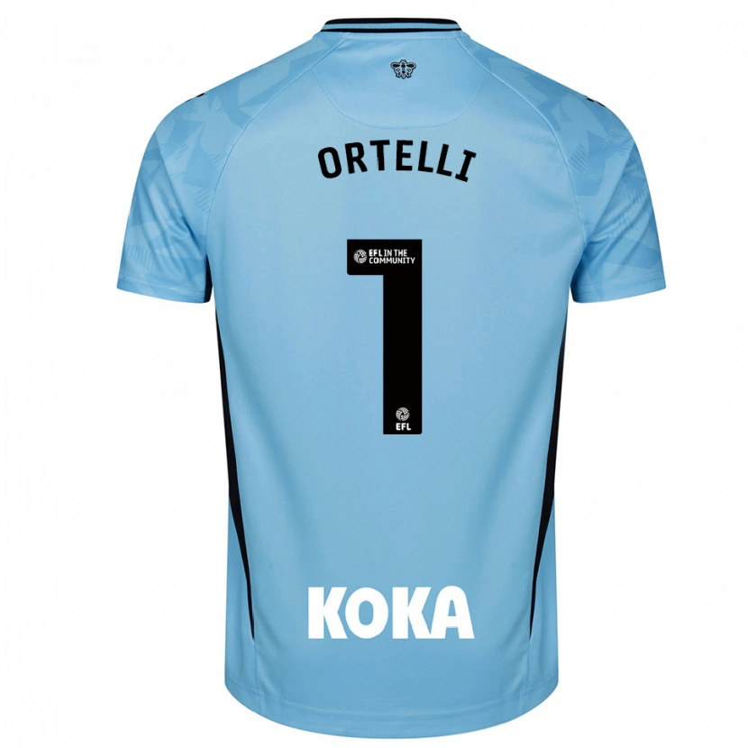 Danxen Homem Gabriel Ortelli #1 Azul Céu Claro Camisola Guarda-Redes 2025/26 Camisa