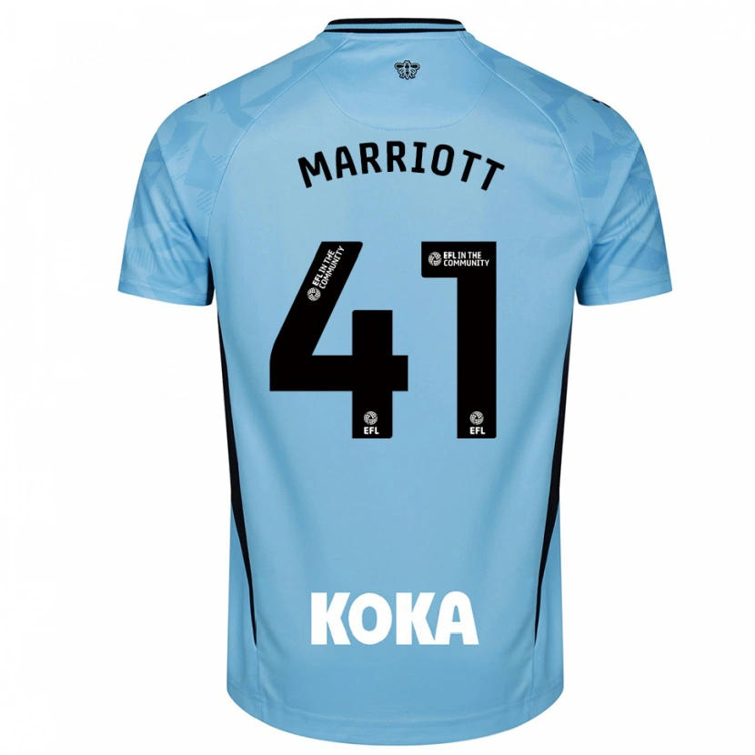 Danxen Homem Alfie Marriott #41 Azul Céu Claro Camisola Guarda-Redes 2025/26 Camisa