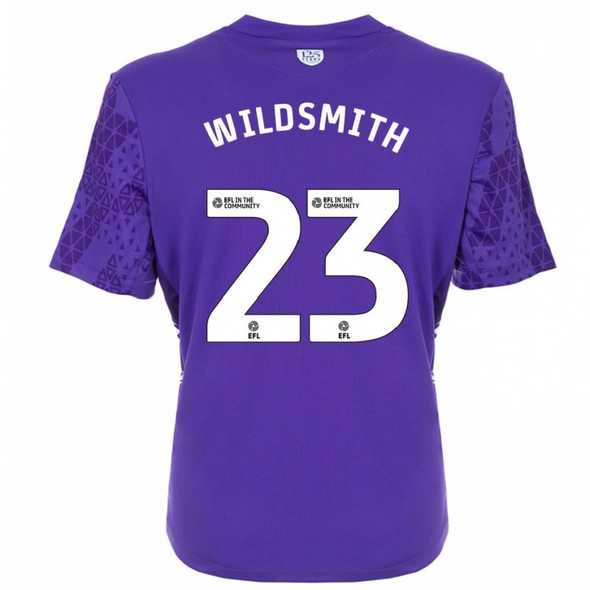 Danxen Homem Joe Wildsmith #23 Branco Roxo Camisola Guarda-Redes 2025/26 Camisa