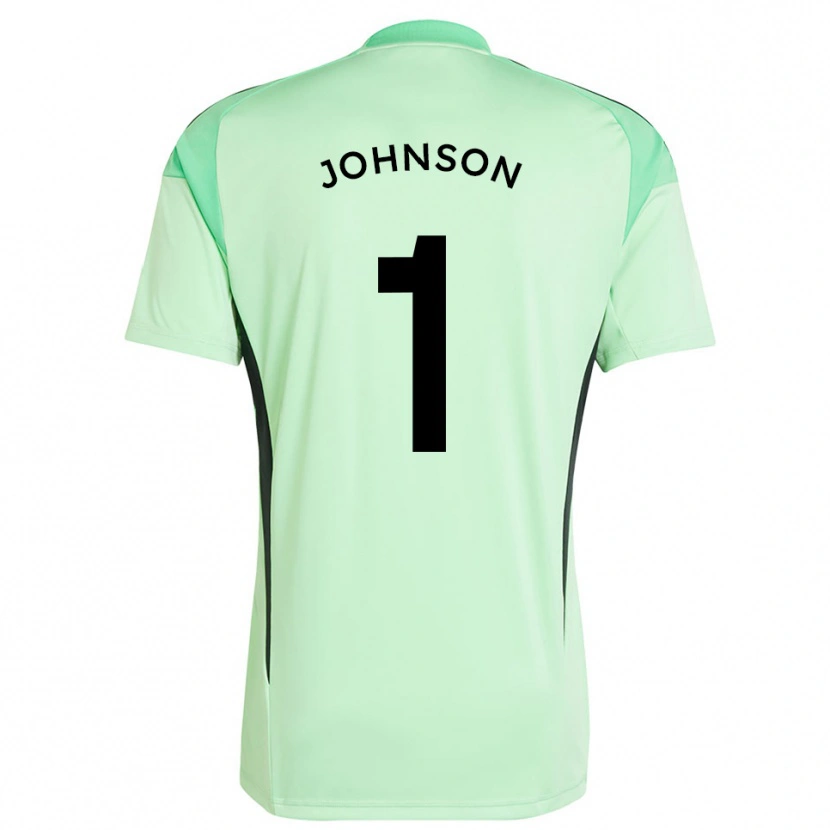 Danxen Homem Sam Johnson #1 Preto Verde Grama Camisola Guarda-Redes 2025/26 Camisa