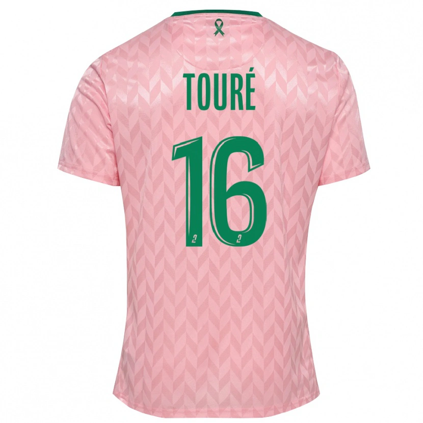 Danxen Homem Issiaka Touré #16 Verde Rosa Camisola Guarda-Redes 2025/26 Camisa