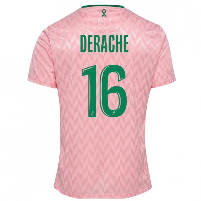 Danxen Homem Joseph Derache #16 Verde Rosa Camisola Guarda-Redes 2025/26 Camisa