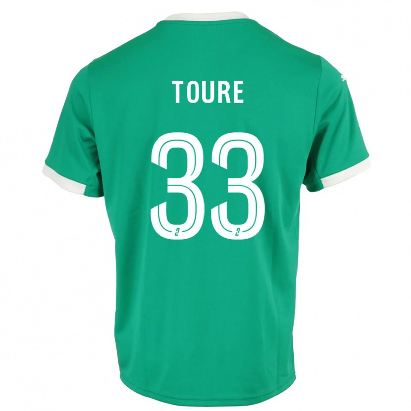 Danxen Homem Almami Touré #33 Verde Branco Camisola Guarda-Redes 2025/26 Camisa