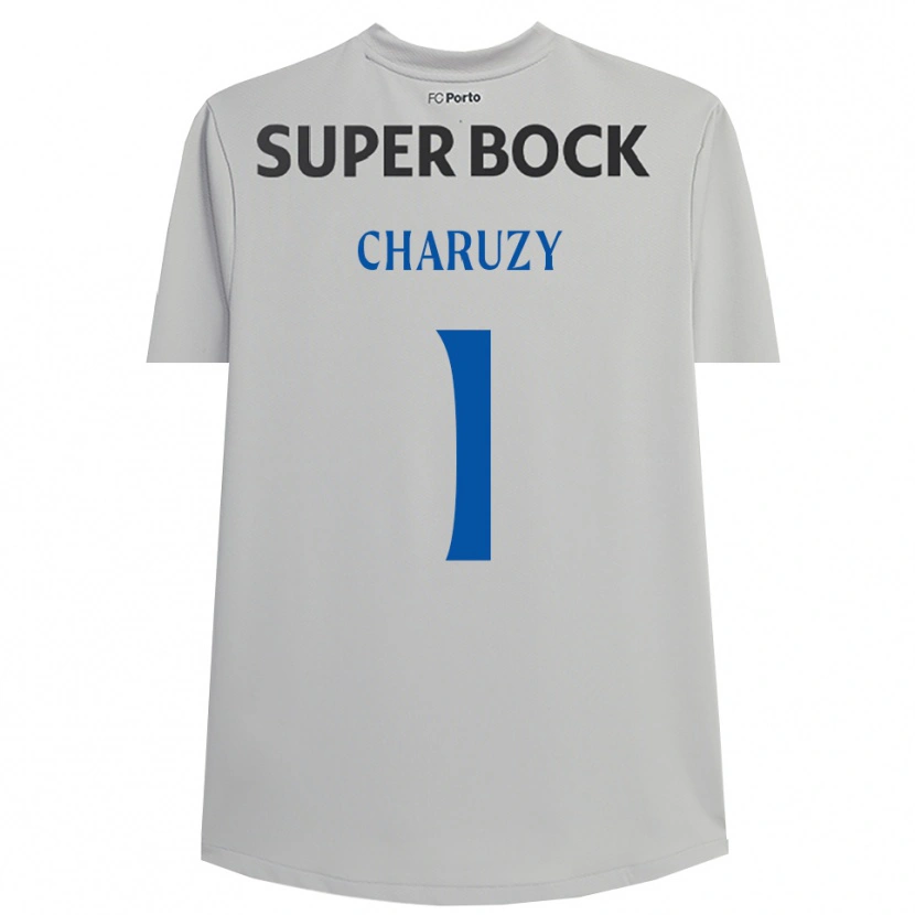 Danxen Homem Hubert Charuzy #1 Cinza Claro Preto Camisola Guarda-Redes 2025/26 Camisa