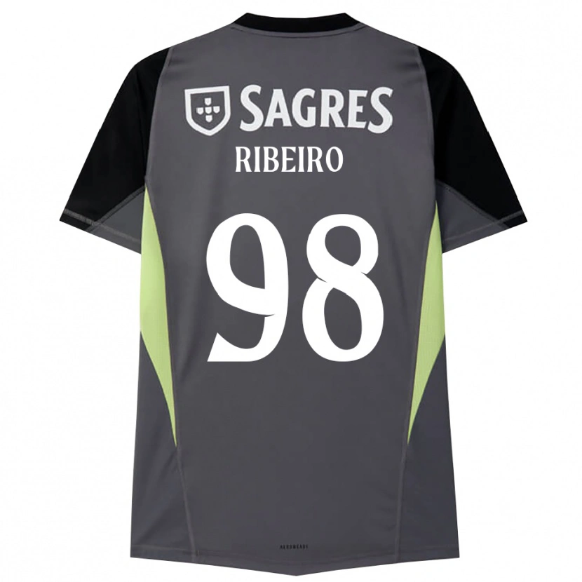 Danxen Homem Ricardo Ribeiro #98 Cinza Escuro Preto Camisola Guarda-Redes 2025/26 Camisa