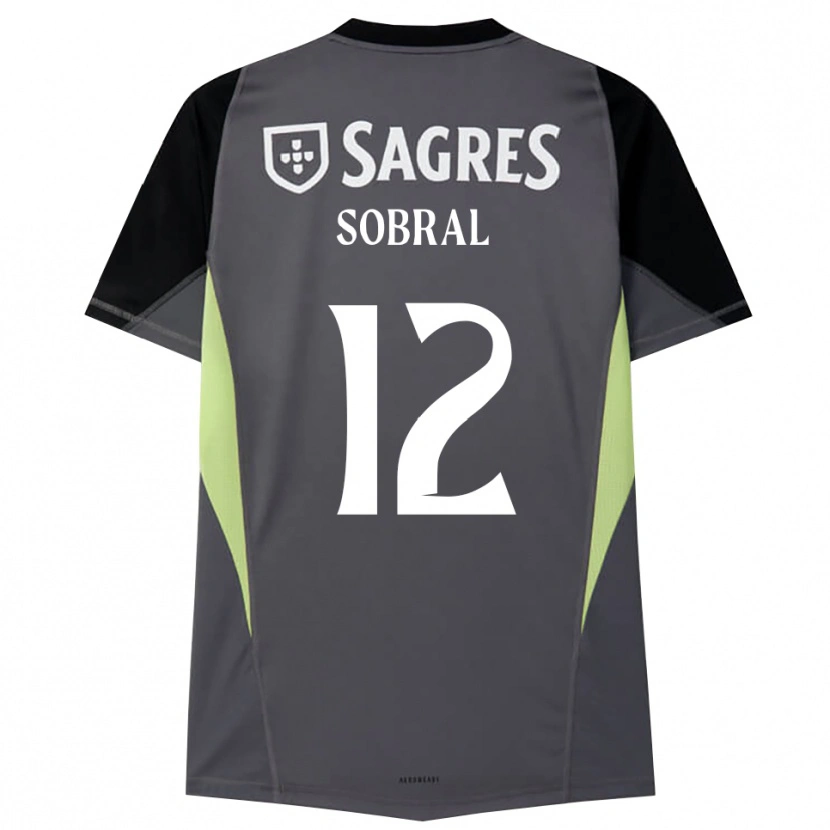 Danxen Homem Gonçalo Sobral #12 Cinza Escuro Preto Camisola Guarda-Redes 2025/26 Camisa
