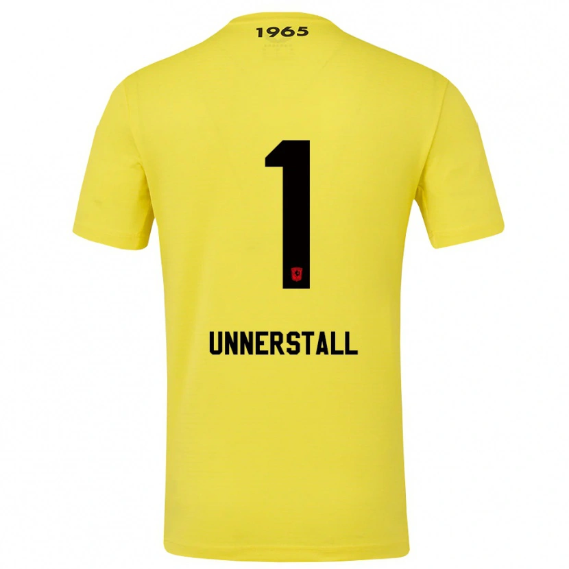 Danxen Homem Lars Unnerstall #1 Amarelo Preto Camisola Guarda-Redes 2025/26 Camisa