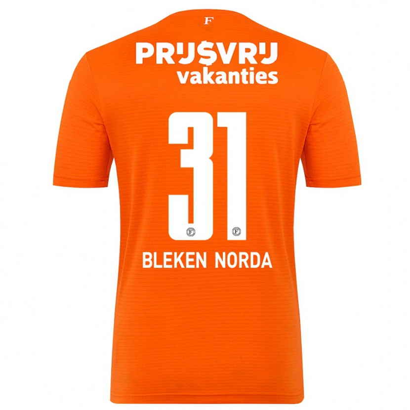 Danxen Homem Haakon Bleken Norda #31 Laranja Preto Camisola Guarda-Redes 2025/26 Camisa