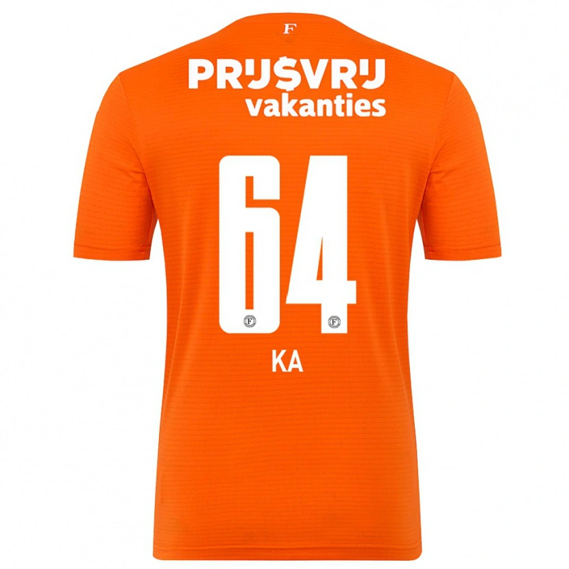 Danxen Homem Ismail Ka #64 Laranja Preto Camisola Guarda-Redes 2025/26 Camisa