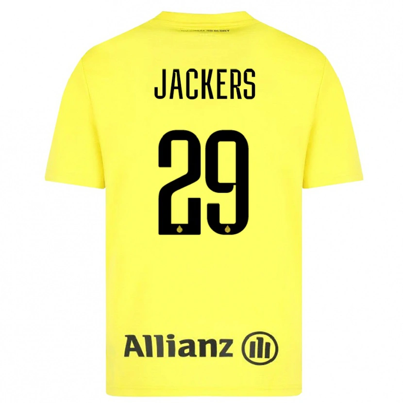 Danxen Homem Nordin Jackers #29 Amarelo Preto Camisola Guarda-Redes 2025/26 Camisa