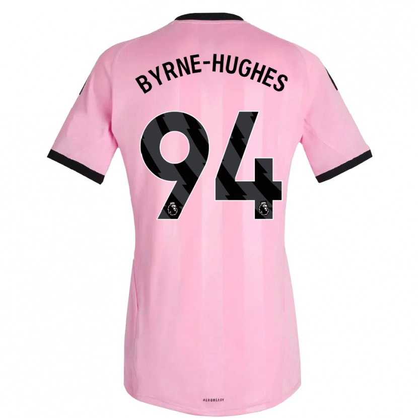 Danxen Homem Cameron Byrne-Hughes #94 Rosa Preto Camisola Guarda-Redes 2025/26 Camisa