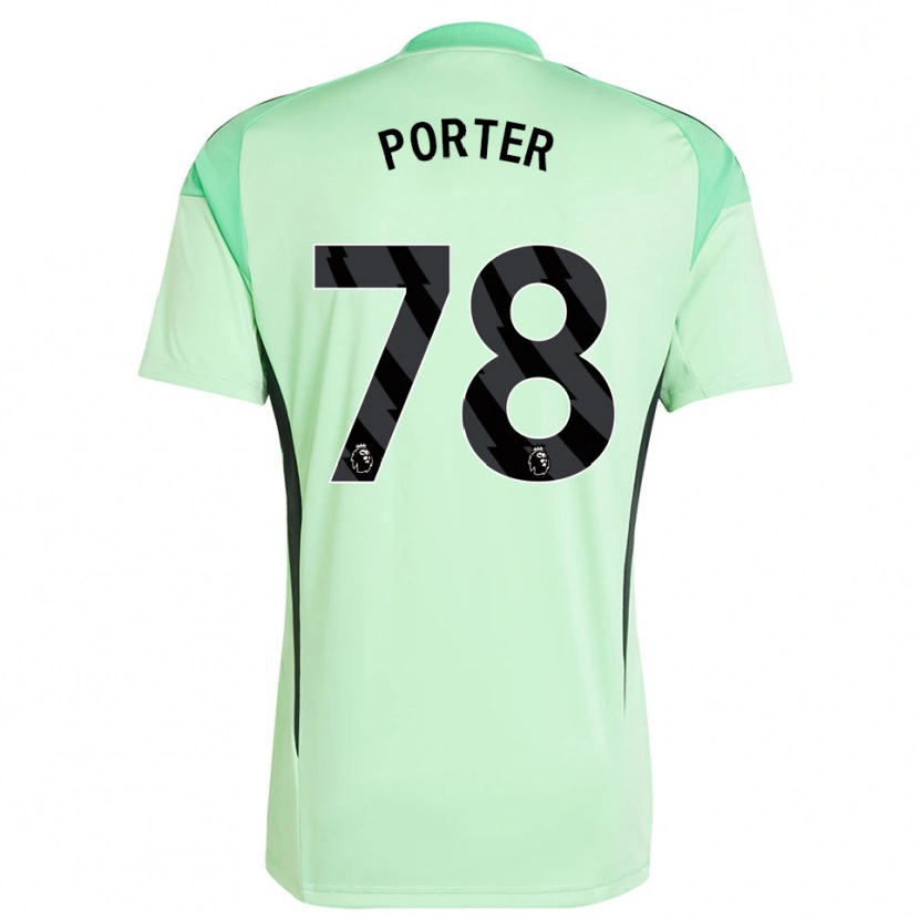 Danxen Homem Jack Porter #78 Verde Claro Preto Camisola Guarda-Redes 2025/26 Camisa