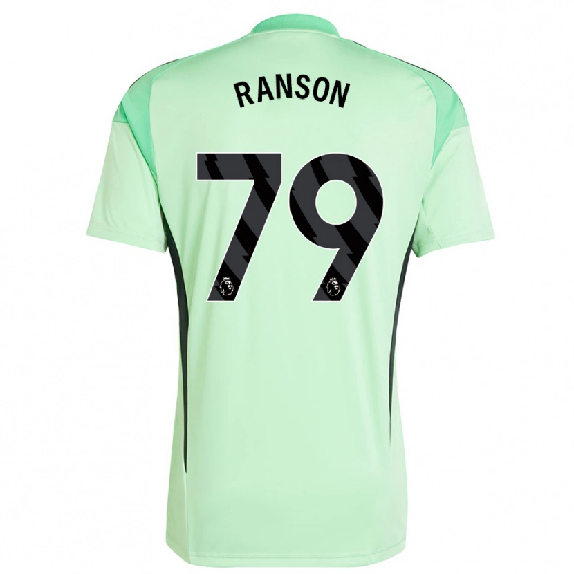 Danxen Homem Khari Ranson #79 Verde Claro Preto Camisola Guarda-Redes 2025/26 Camisa