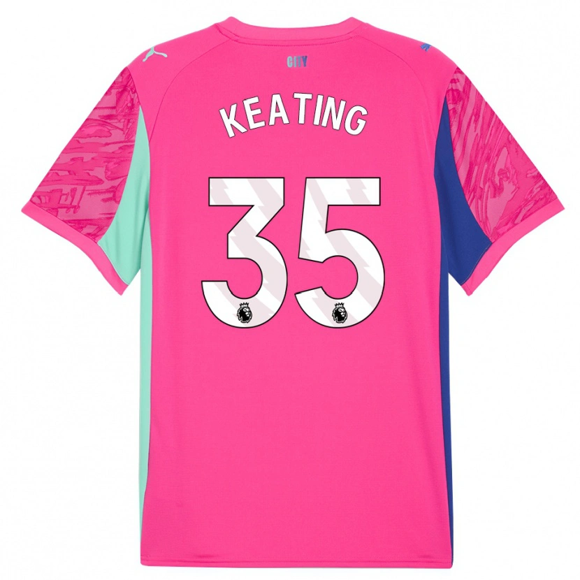 Danxen Homem Khiara Keating #35 Rosa Rosa Camisola Guarda-Redes 2025/26 Camisa
