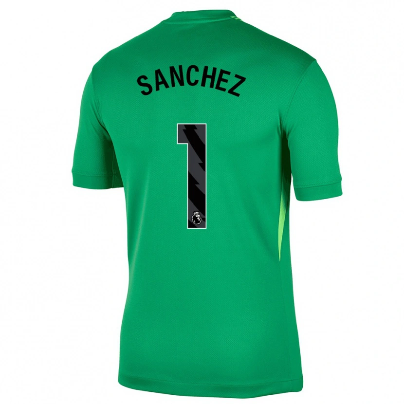 Danxen Homem Robert Sánchez #1 Verde Preto Camisola Guarda-Redes 2025/26 Camisa