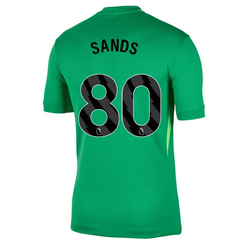 Danxen Homem Hudson Sands #80 Verde Preto Camisola Guarda-Redes 2025/26 Camisa