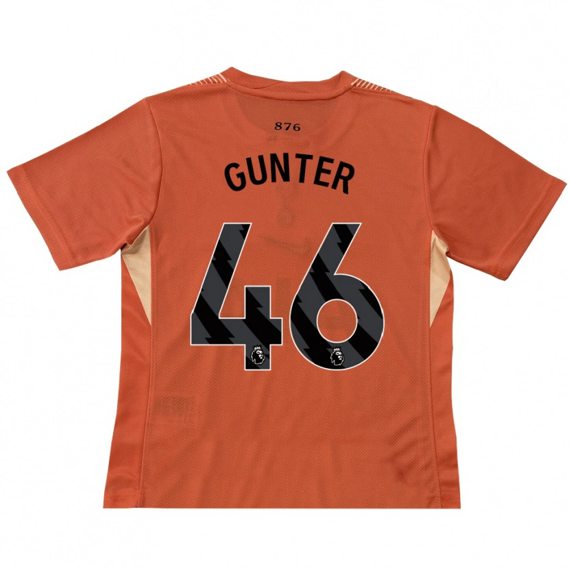 Danxen Homem Luca Gunter #46 Laranja Preto Camisola Guarda-Redes 2025/26 Camisa