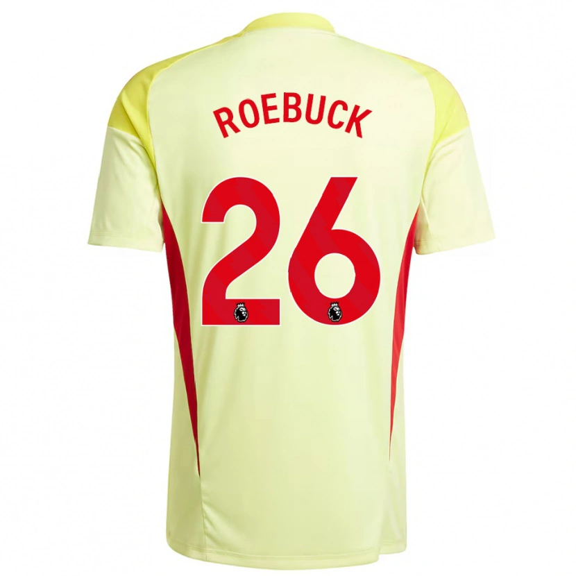 Danxen Homem Ellie Roebuck #26 Amarelo Claro Camisola Guarda-Redes 2025/26 Camisa