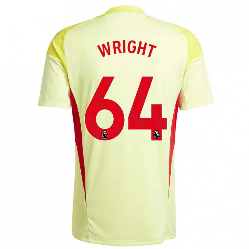 Danxen Homem James Wright #64 Amarelo Claro Camisola Guarda-Redes 2025/26 Camisa