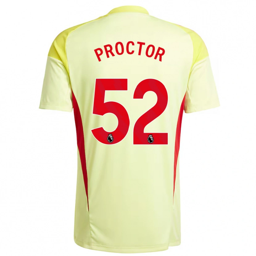 Danxen Homem Sam Proctor #52 Amarelo Claro Camisola Guarda-Redes 2025/26 Camisa
