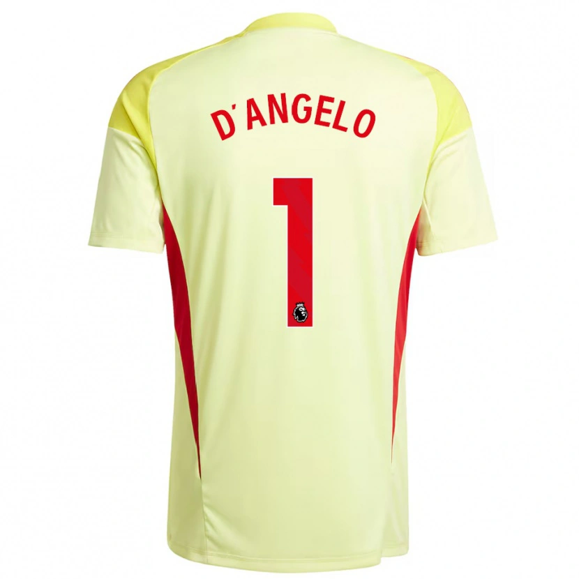 Danxen Homem Sabrina D'angelo #1 Amarelo Claro Camisola Guarda-Redes 2025/26 Camisa