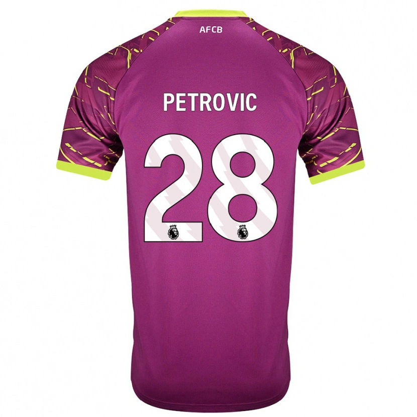 Danxen Homem Djordje Petrovic #28 Magenta Escuro Camisola Guarda-Redes 2025/26 Camisa