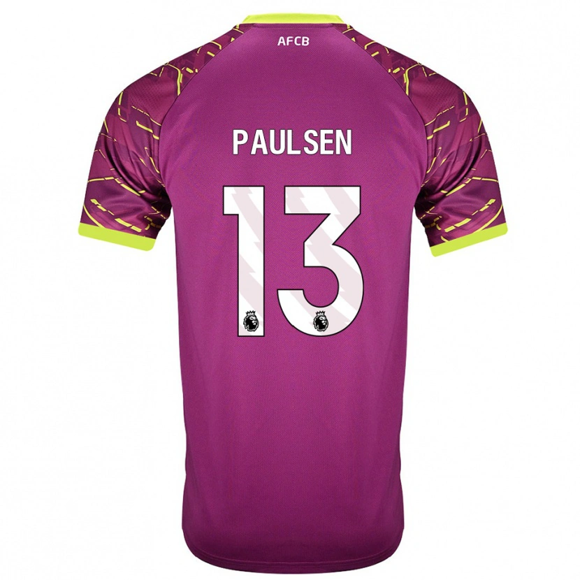 Danxen Homem Alex Paulsen #13 Magenta Escuro Camisola Guarda-Redes 2025/26 Camisa