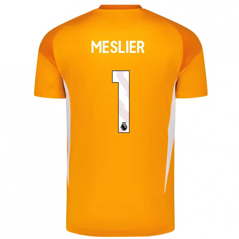 Danxen Homem Illan Meslier #1 Laranja Branco Camisola Guarda-Redes 2025/26 Camisa